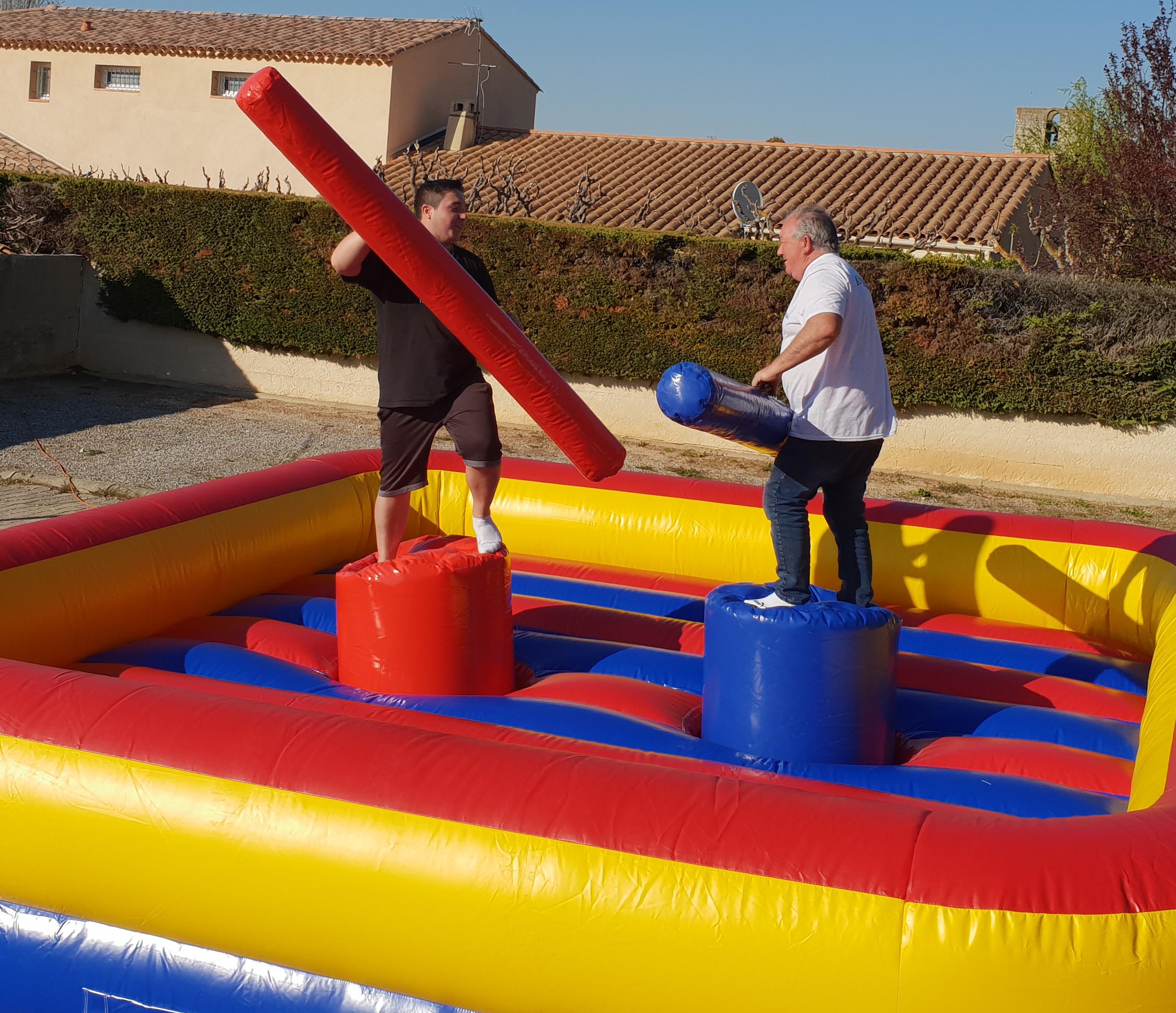 combat de joutes gonflable